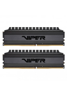 Пам'ять для настільних комп'ютерів PATRIOT 16 GB (2x8GB) DDR4 3600 MHz Viper Blackout (PVB416G360C8K)