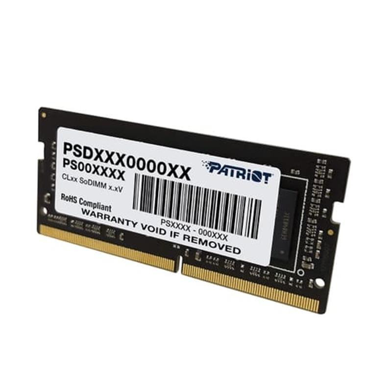 Пам'ять для ноутбуків PATRIOT 8 GB SO-DIMM DDR4 2666 MHz Signature Line (PSD48G266681S)