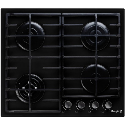 Варильна поверхня газова Borgio 6192-17 FFD black Glass