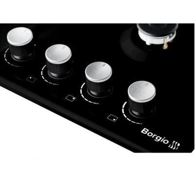Варильна поверхня газова Borgio 6942-17 FFD black Enamelled