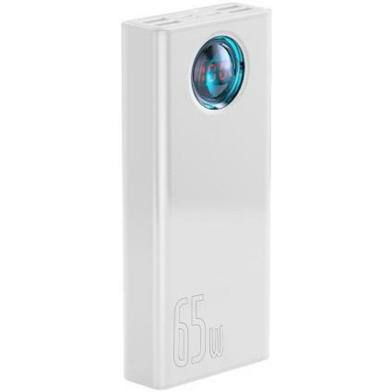 Зовнішній акумулятор (Power Bank) Baseus Amblight Quick Charge 65W 30000mAh White (PPLG-A02)