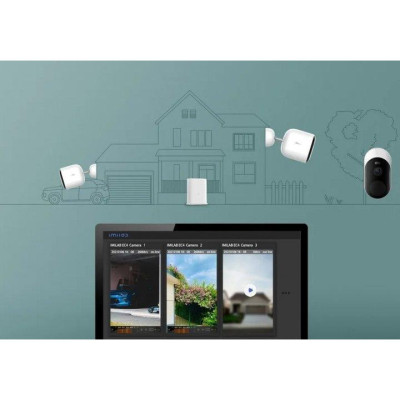 IP-камера відеоспостереження IMILAB Spotlight Outdoor Battery Camera EC4 Set (CMSXJ31A_Gateway)