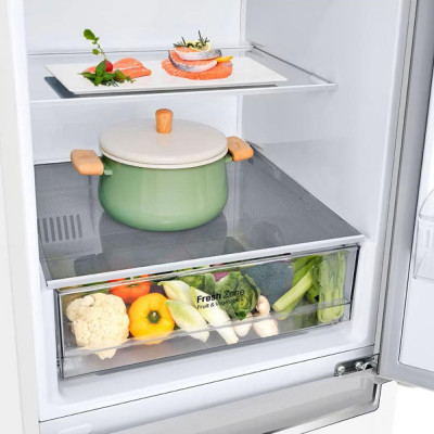 Холодильник із морозильною камерою LG GC-B459SQCL