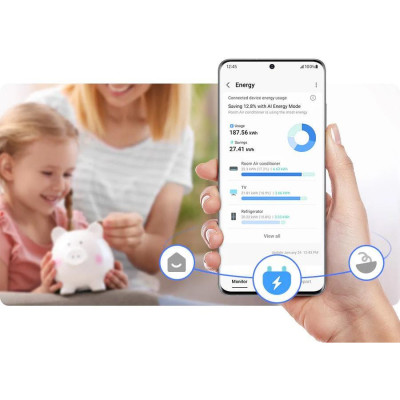 Холодильник із морозильною камерою Samsung RB38C600ES9
