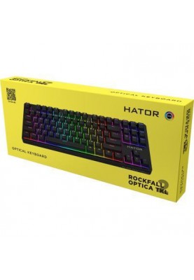 Клавіатура HATOR Rockfall 2 Optica TKL Black Switch Black (HTK-730)