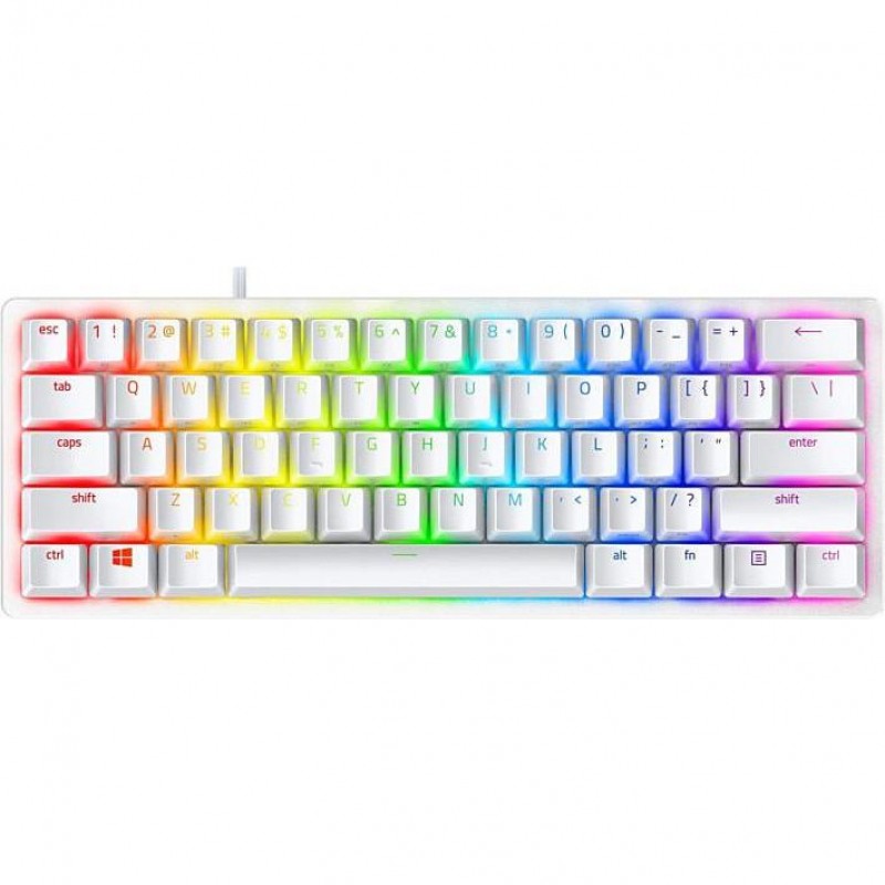 Клавіатура Razer Huntsman mini Mercury Red Switch RU White (RZ03-03392200-R3R1)