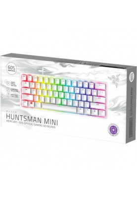 Клавіатура Razer Huntsman mini Mercury Red Switch RU White (RZ03-03392200-R3R1)