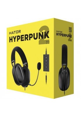 Навушники з мікрофоном HATOR Hyperpunk 2 USB 7.1 Black (HTA-845)