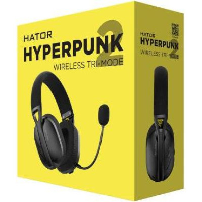 Навушники з мікрофоном HATOR Hyperpunk 2 Wireless Tri-mode Black (HTA-855)