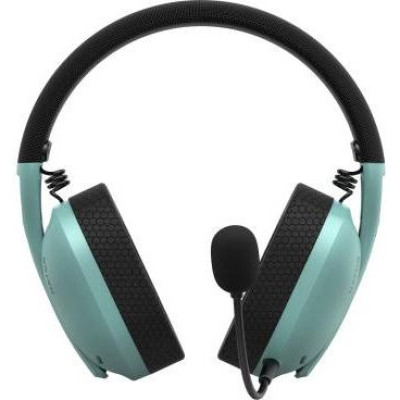 Навушники з мікрофоном HATOR Hyperpunk 2 Wireless Tri-mode Black/Mint (HTA-858)