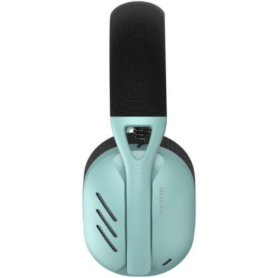 Навушники з мікрофоном HATOR Hyperpunk 2 Wireless Tri-mode Black/Mint (HTA-858)