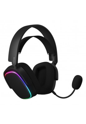 Навушники з мікрофоном HATOR Phoenix Wireless RGB Tri-mode Black (HTA-870)