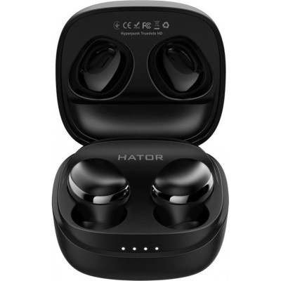 Навушники TWS HATOR Hyperpunk Truedots HD Black (HTA-411)