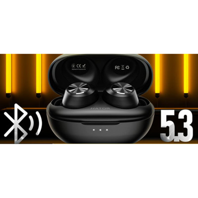 Навушники TWS HATOR Hyrerpunk Truetones HD Black (HTA-415)