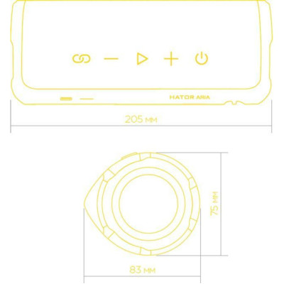 Портативна колонка HATOR Aria Stormy Blue (HTA-202)