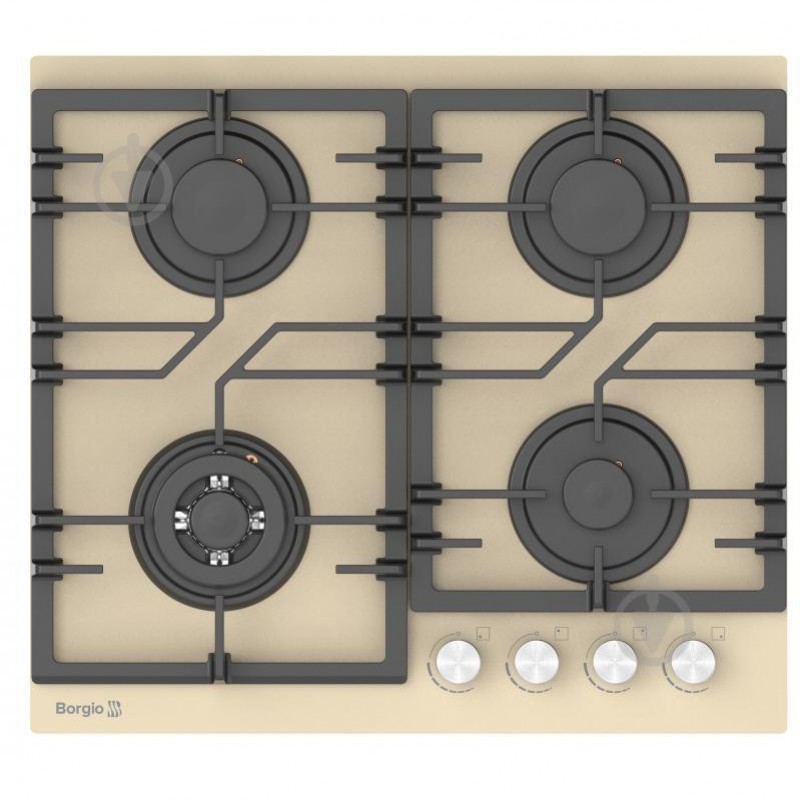 Варильна поверхня газова Borgio D 6392-19 Ivory Glass