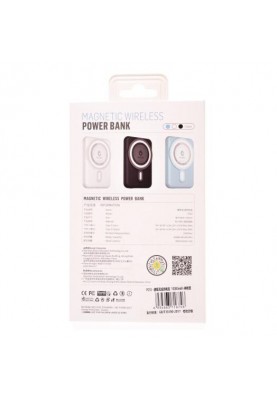 Зовнішній акумулятор (павербанк) Blueo Wireless Powebank 10000 mAh Black (P010BLK)