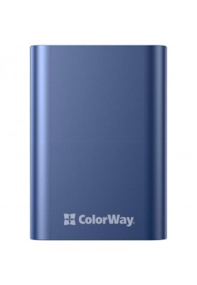 Зовнішній акумулятор ColorWay Full power 20000mAh Blue (CW-PB200LPG2BL-PDD)