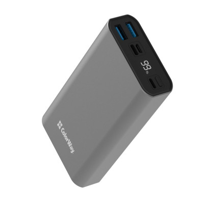 Зовнішній акумулятор (павербанк) ColorWay Power Bank 20000 mAh Full Gray (CW-PB200LPH3GR-PDD)