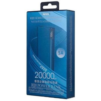 Зовнішній акумулятор (павербанк) REMAX Riji 20000mAh QC 22.5W Blue (RPP-108)