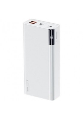 Зовнішній акумулятор (павербанк) REMAX Riji 30000mAh QC 22.5W White (RPP-257)