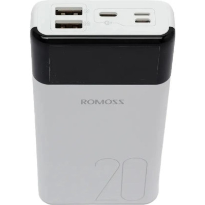 Зовнішній акумулятор (павербанк) Romoss 20000mAh LT20PS (PLM20-102-1131H) Зовнішній акумулятор (павербанк) Romoss 20000mAh LT20PS (PLM20-102-1131H)
