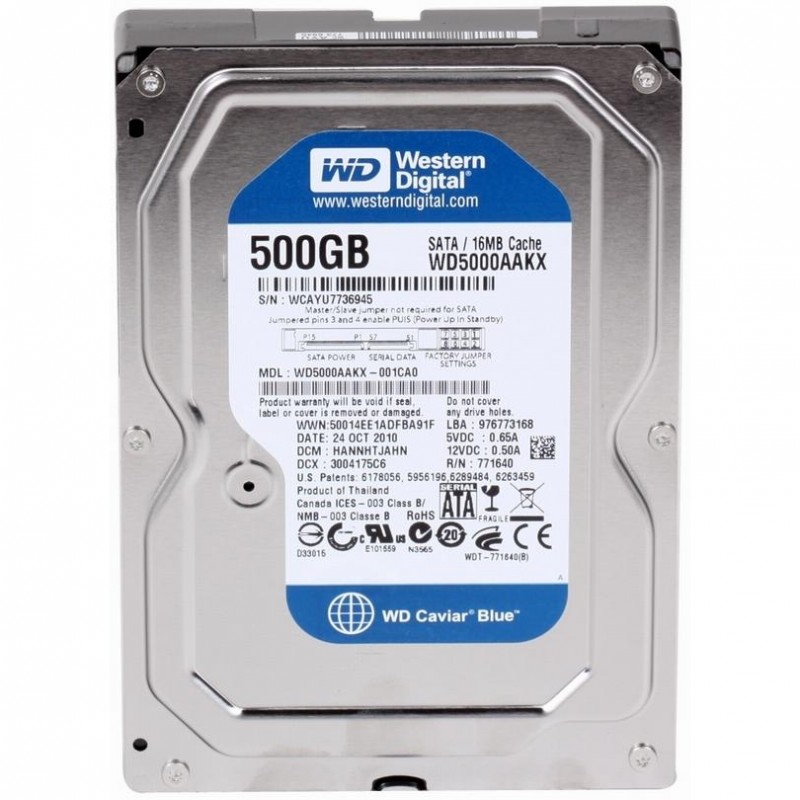 Жорсткий диск WD Blue 500 GB (WD5000AAKX)