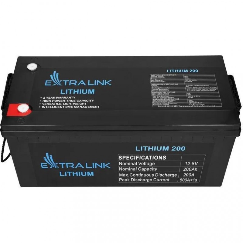 Акумулятор для ДБЖ Extralink LiFePO4 12.8V 200Ah (EX.30479)