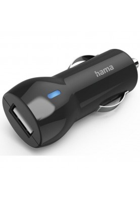 Автомобільний зарядний пристрій HAMA Car Charger 2.4 Black (00183259)