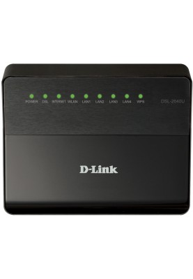 Бездротовий маршрутизатор (роутер) D-Link DSL-2640U/R1