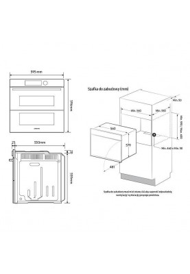 Духовка електрична DUAL COOK Samsung NV7B44205AK