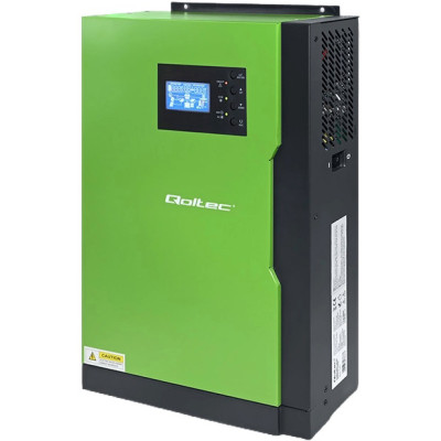 Гібридний сонячний інвертор (hybrid) Qoltec Hybrid 6KVA 3,5kW 100A 24V MPPT Sinus (53886)