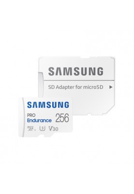 Карта пам'яті Samsung 256 GB microSDXC Class 10 UHS-I U3 V30 Pro Endurance + SD Adapter MB-MJ256KA