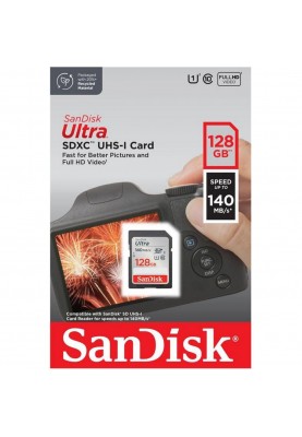 Карта пам'яті SanDisk 128 GB SDXC UHS-I U1 Ultra (SDSDUNB-128G-GN6IN)