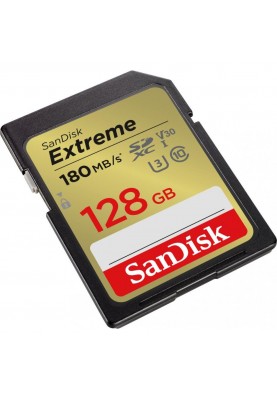 Карта пам'яті SanDisk 128 GB SDXC UHS-I U3 V30 Extreme (SDSDXVA-128G-GNCIN)