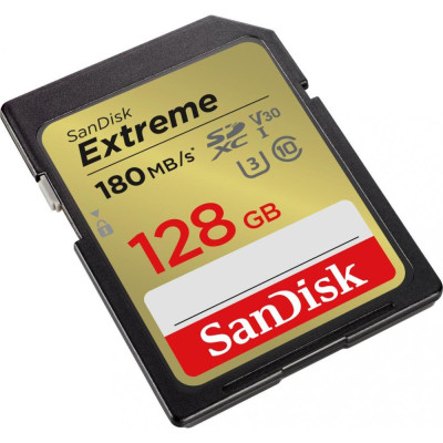 Карта пам'яті SanDisk 128 GB SDXC UHS-I U3 V30 Extreme (SDSDXVA-128G-GNCIN)