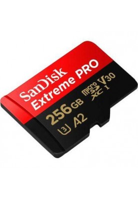 Карта пам'яті SanDisk 256 GB microSDXC UHS-I U3 Extreme Pro + SD Adapter SDSQXCD-256G-GN6MA