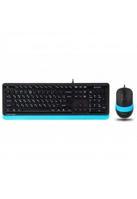 Комплект (клавіатура + миша) A4Tech Fstyler F1010 Black/Blue