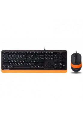 Комплект (клавіатура + миша) A4Tech Fstyler F1010 Black/Orange