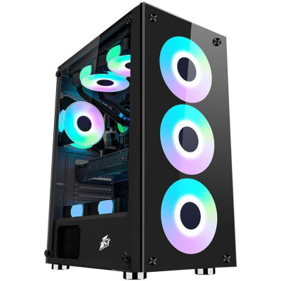 Корпус 1STPLAYER V7-4F1 Color LED Black
