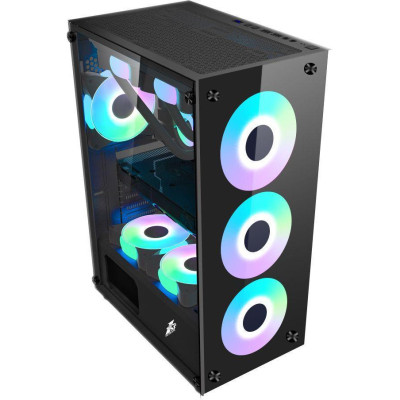 Корпус 1STPLAYER V7-4F1 Color LED Black
