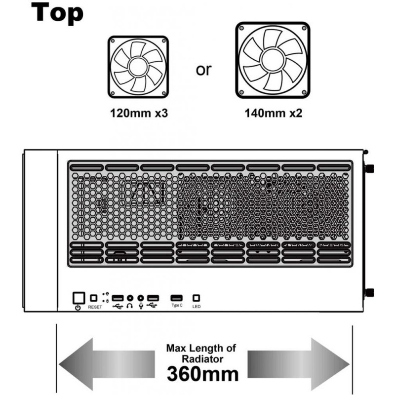 Корпус AZZA Neo Black (CSAZ-500)