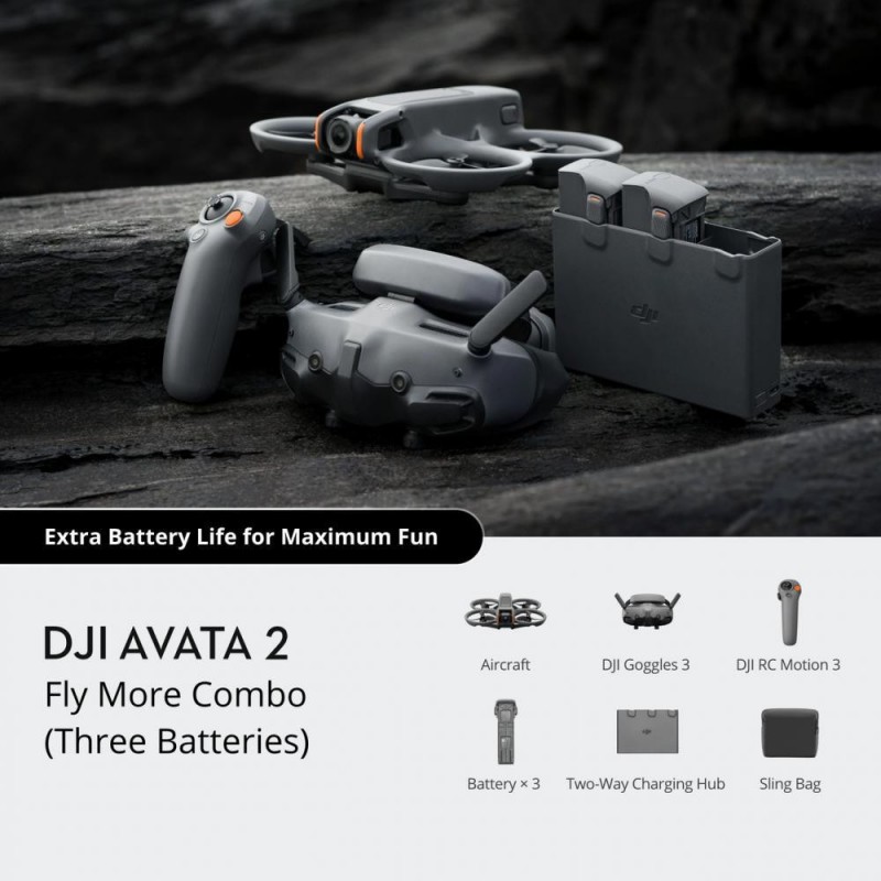 Квадрокоптер DJI Avata 2 Fly More Combo Drone Single Battery (CP.FP.00000150.02)