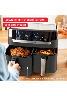 Мультипіч (аерофритюрниця) Tefal Dual Easy Fry&Grill Air Fryer EY905B10