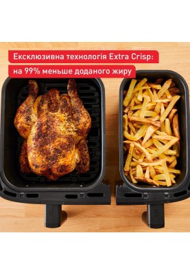 Мультипіч (аерофритюрниця) Tefal Dual Easy Fry&Grill Air Fryer EY905B10