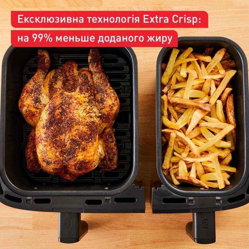 Мультипіч (аерофритюрниця) Tefal Dual Easy Fry&Grill Air Fryer EY905B10