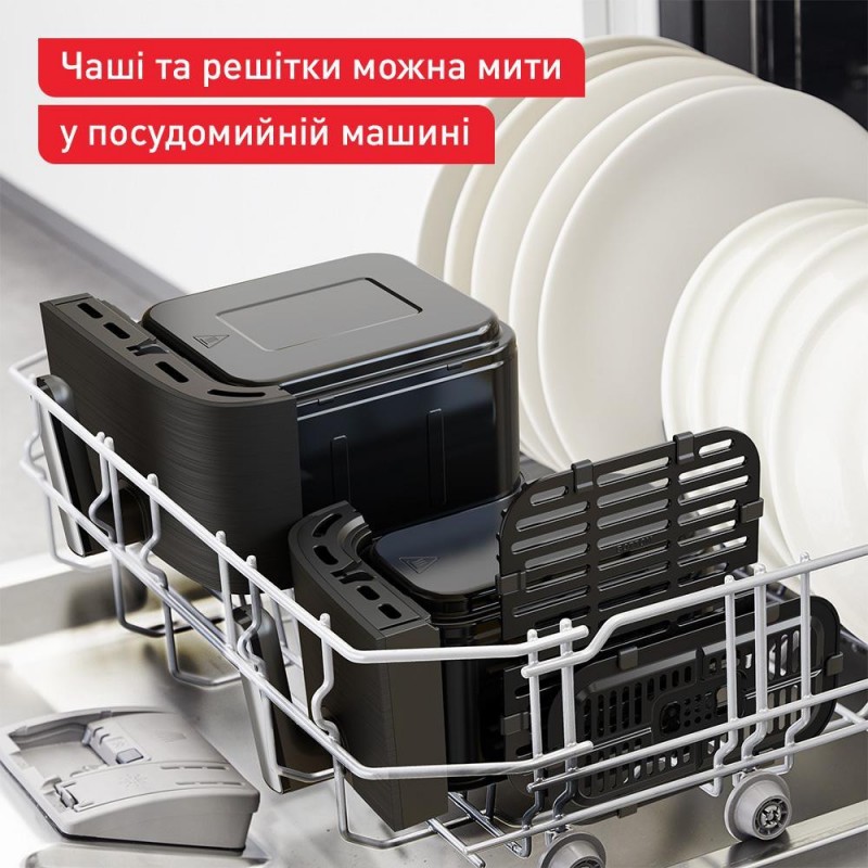 Мультипіч (аерофритюрниця) Tefal Dual Easy Fry&Grill Air Fryer EY905B10