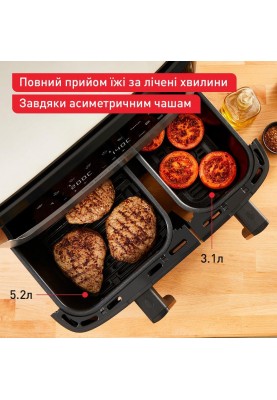 Мультипіч (аерофритюрниця) Tefal Dual Easy Fry & Grill Air Fryer EY905D10