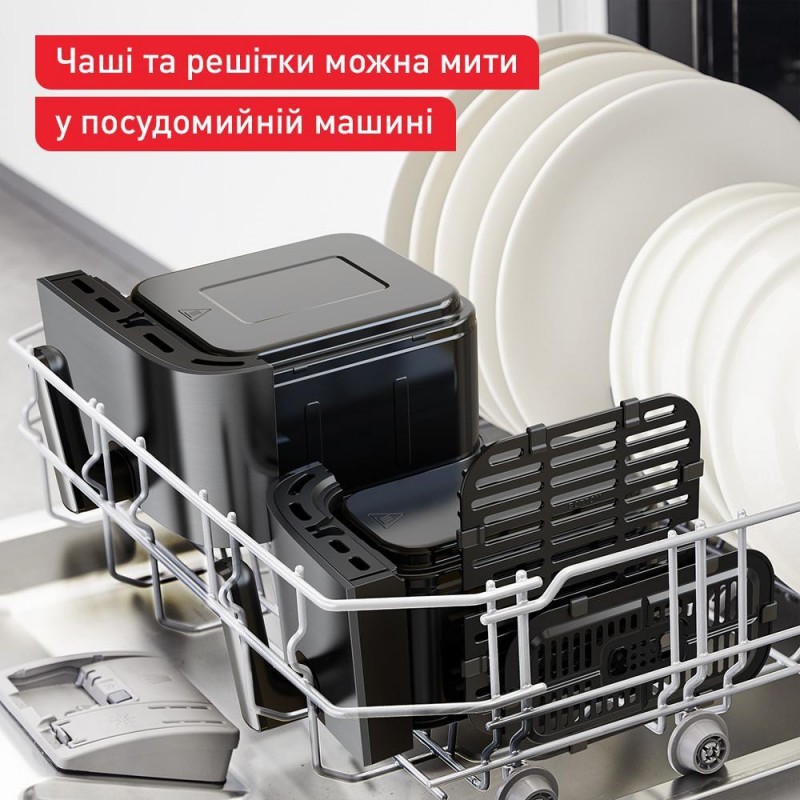 Мультипіч (аерофритюрниця) Tefal Dual Easy Fry & Grill Air Fryer EY905D10