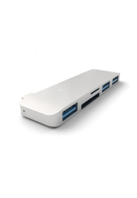 Мультипортовий адаптер Satechi Type-C USB Hub Silver (ST-TCUHS)
